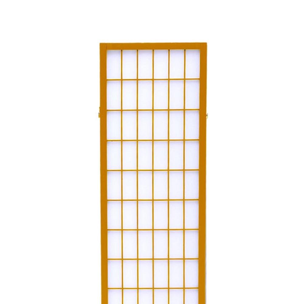 6 Panel Free Standing Foldable Room Divider Privacy Screen Wood Frame Fast shipping On sale