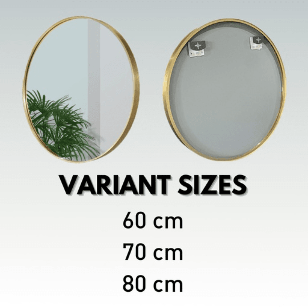 60cm Round Aluminium Wall Mirror Fast shipping On sale
