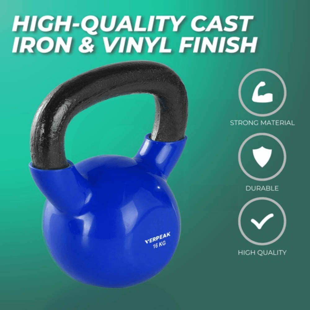 Vinyl Kettlebell 12kg (Red) Sports & Fitness Fast shipping On sale