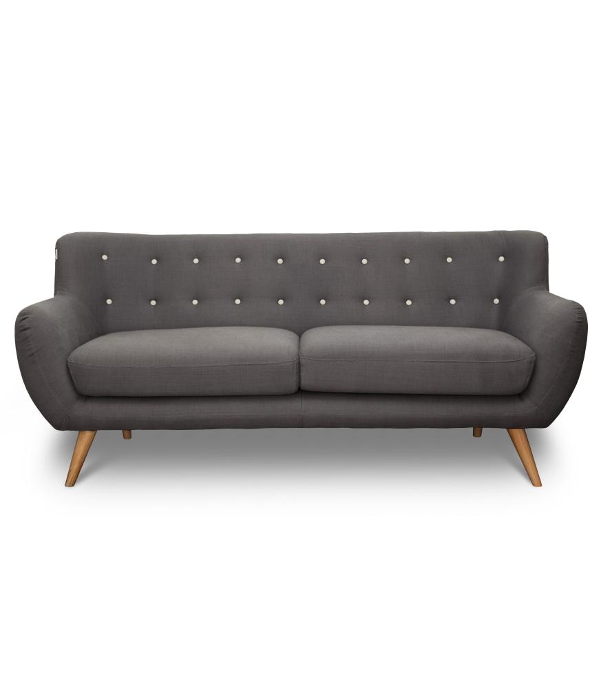 6IXTY 3-Seater Sofa - Grey Fast shipping On sale