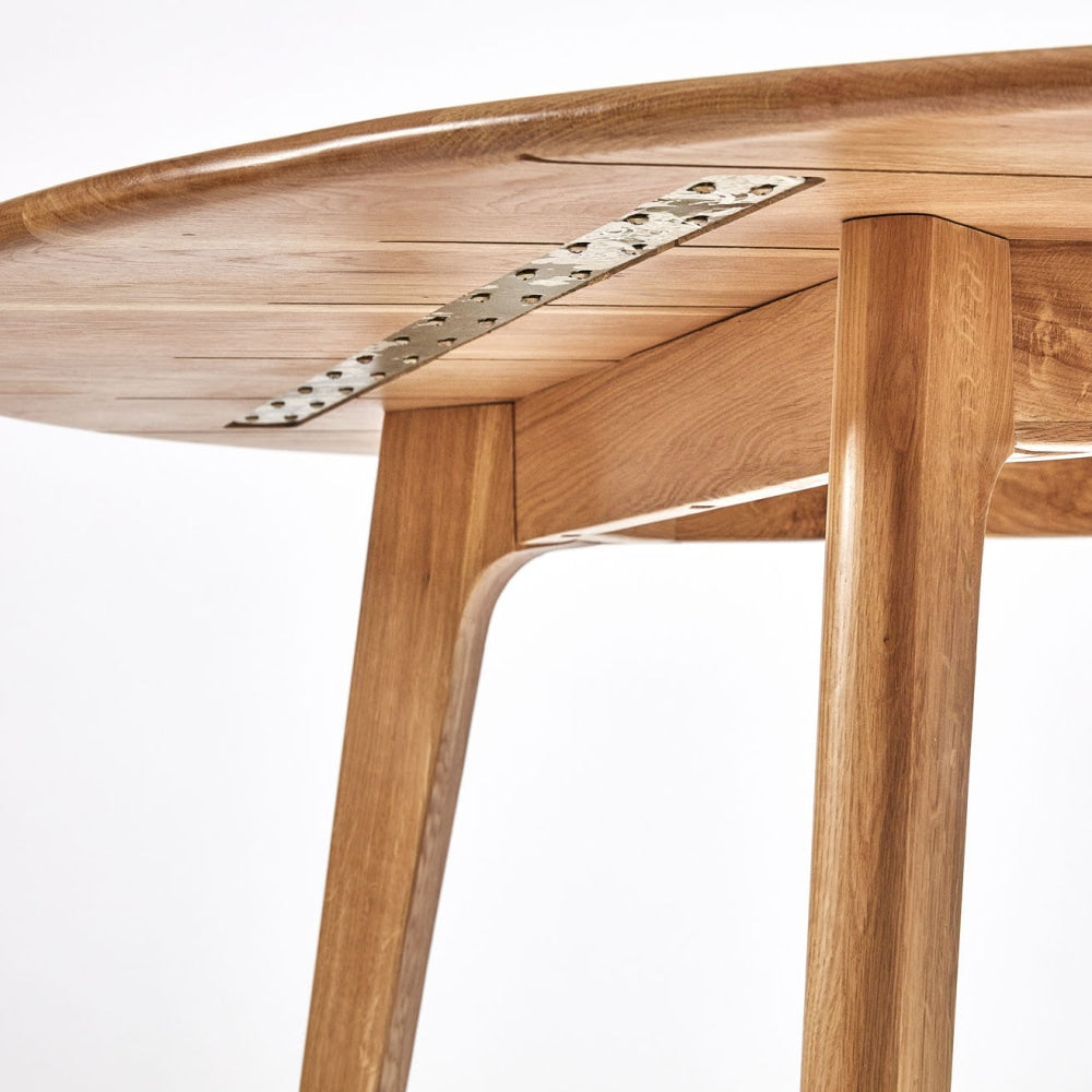 6IXTY Convair Scandinavian Oak Round Dining Table - 110cm Fast shipping On sale