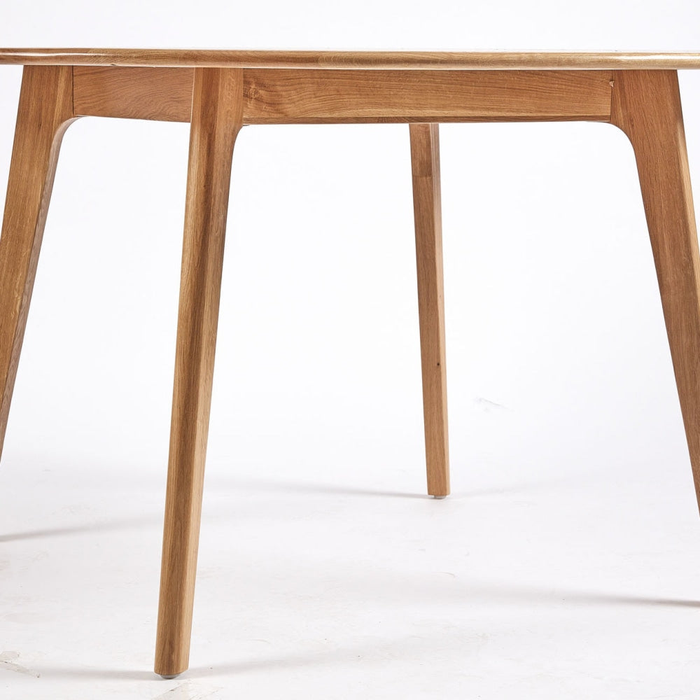 6IXTY Convair Scandinavian Oak Round Dining Table - 130cm Fast shipping On sale
