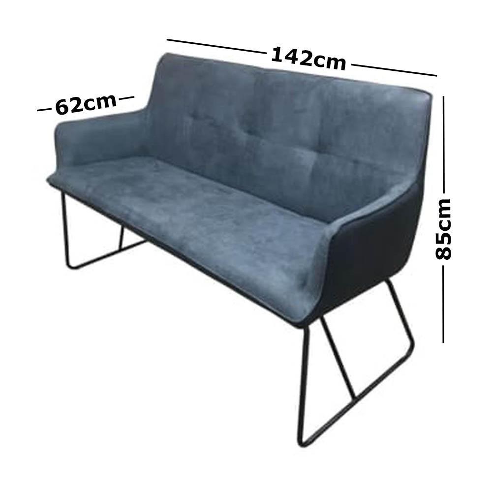 6IXTY Ideal Modern Scandinavian 2-Seater Sofa - Dark Grey Fast shipping On sale