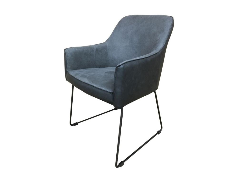 6IXTY Ideal Modern Scandinavian Accent Lounge Armchair - Dark Grey Chair Fast shipping On sale