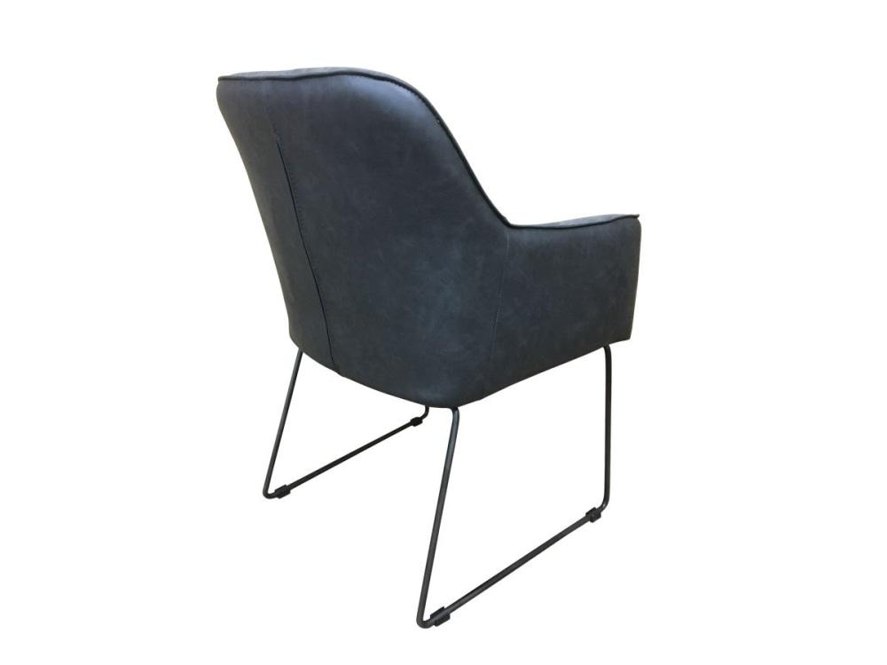 6IXTY Ideal Modern Scandinavian Accent Lounge Armchair - Dark Grey Chair Fast shipping On sale