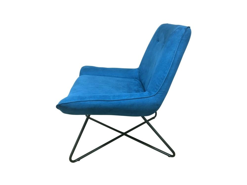 6IXTY Swing Modern Scandinavian Accent Lounge Chair - Blue Fast shipping On sale