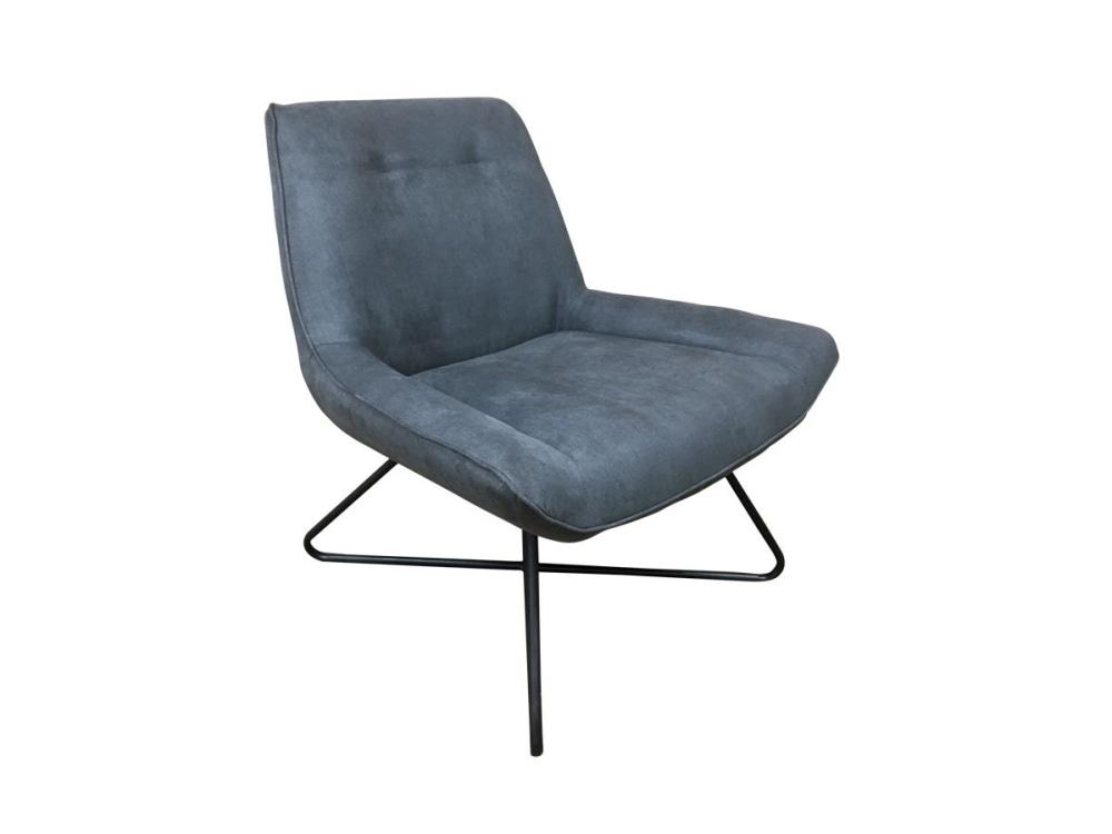 6IXTY Swing Modern Scandinavian Accent Lounge Chair - Charcoal Fast shipping On sale