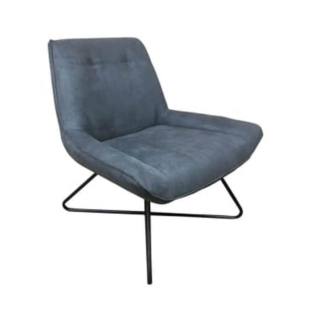 6IXTY Swing Modern Scandinavian Accent Lounge Chair - Charcoal Fast shipping On sale
