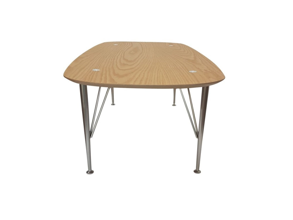 6IXTY2 Scandinavian Wooden Coffee Table - Metal Legs Oak Fast shipping On sale