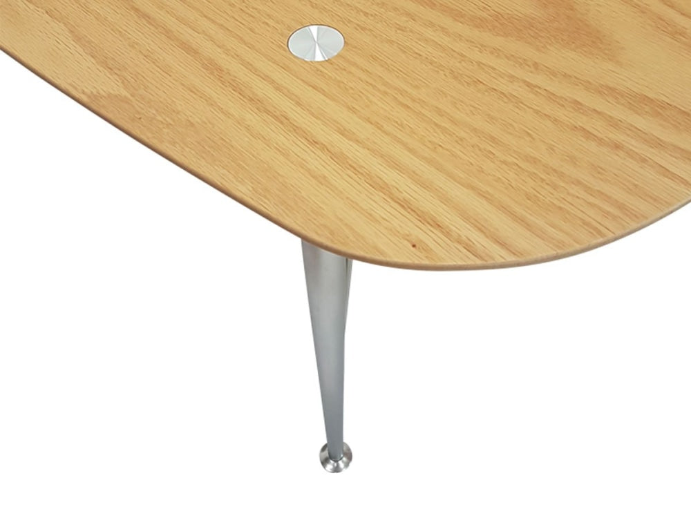 6IXTY2 Scandinavian Wooden Coffee Table - Metal Legs - Oak Fast shipping On sale