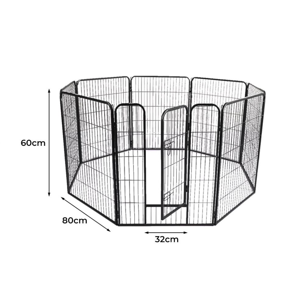 8 Panel Pet Dog Playpen Puppy Exercise Cage Enclosure Fence Cat Play Pen 24’’ Supplies Fast shipping On sale