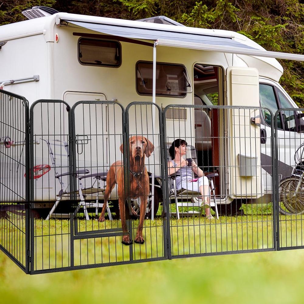 8 Panel Pet Dog Playpen Puppy Exercise Cage Enclosure Fence Cat Play Pen 24’’ Supplies Fast shipping On sale