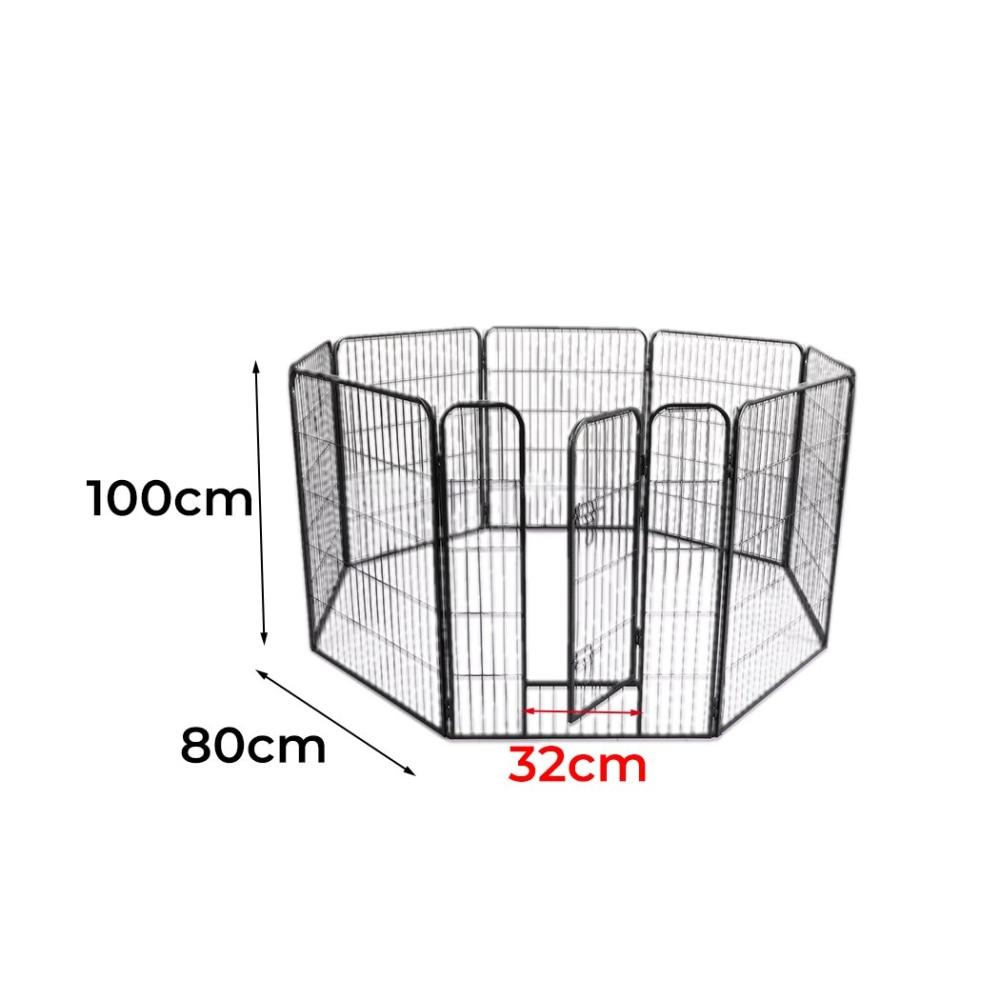 8 Panel Pet Dog Playpen Puppy Exercise Cage Enclosure Fence Cat Play Pen 40’’ Supplies Fast shipping On sale