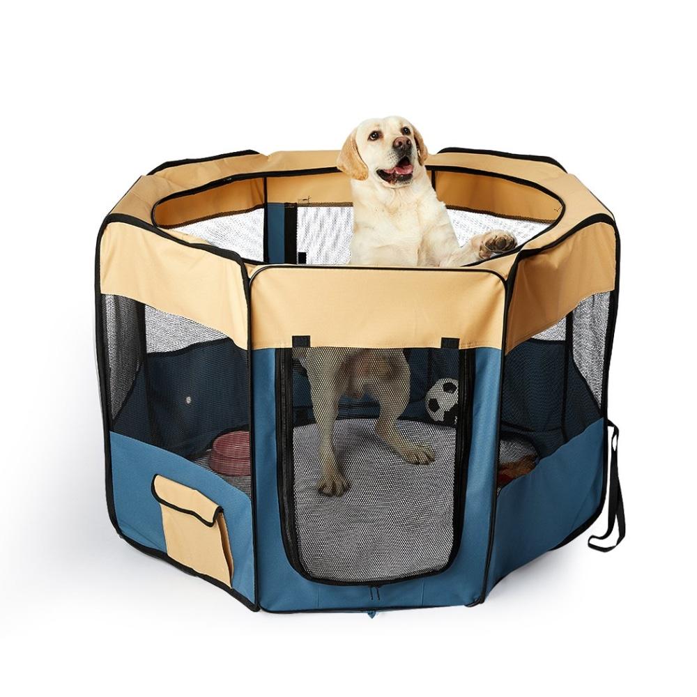 8 Panel Pet Playpen Dog Puppy Play Exercise Enclosure Fence Blue XL Supplies Fast shipping On sale