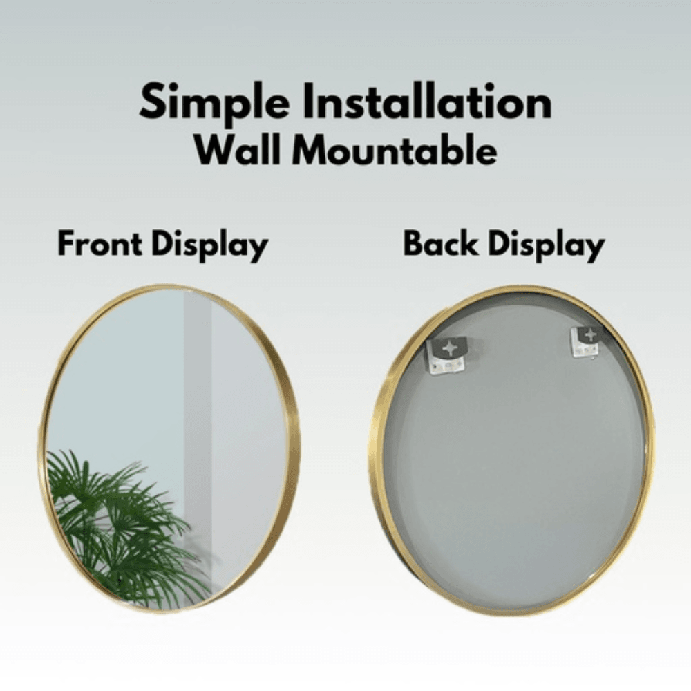 80cm Round Aluminium Wall Mirror Fast shipping On sale