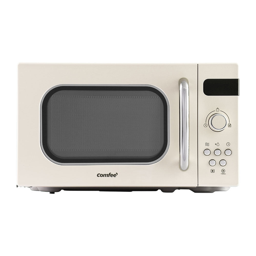 Comfee 20L Microwave Oven 800W Countertop Kitchen 8 Cooking Settings Cream Appliances Fast shipping On sale