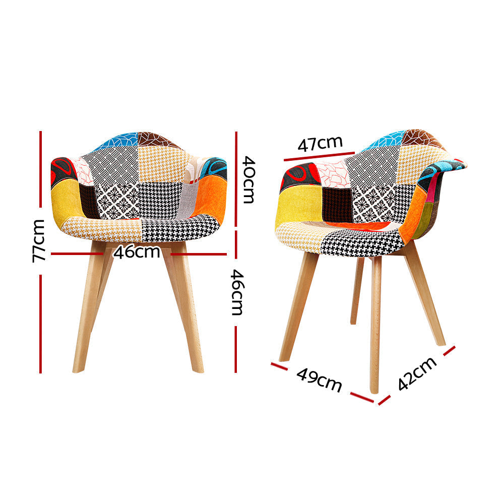 Set of 2 Fabric Dining Chairs Chair Fast shipping On sale