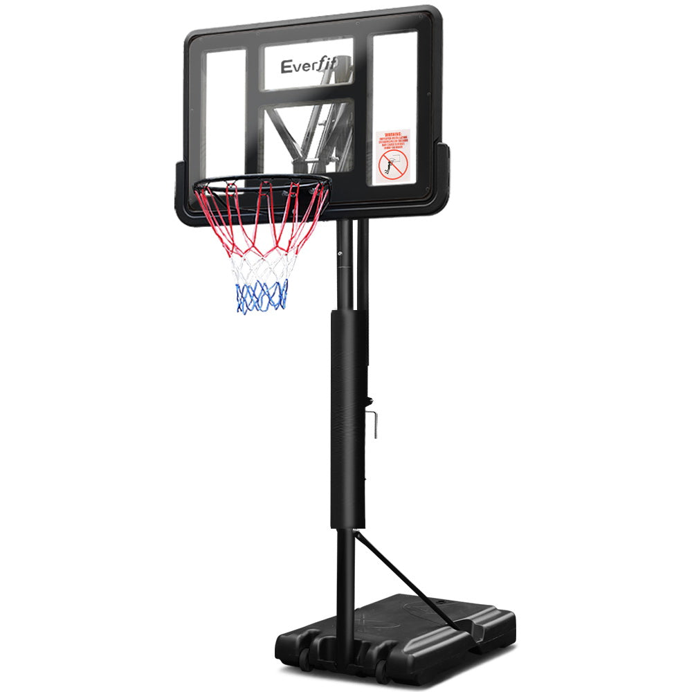 Everfit 3.05M Basketball Hoop Stand System Ring Portable Net Height Adjustable Black Sports & Fitness Fast shipping On sale