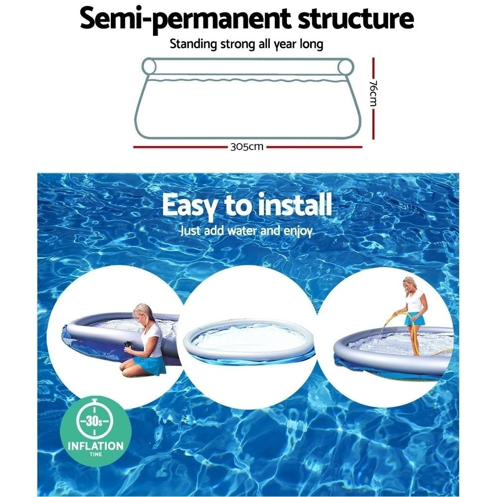 Above Ground Swimming Pool 305x76cm Fast Set Family & Spa shipping On sale