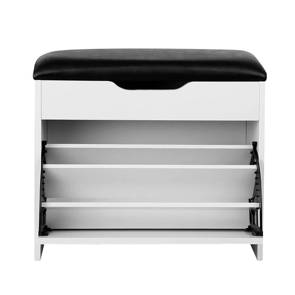 Adjustable 3 Tier Storage Cupboard - White