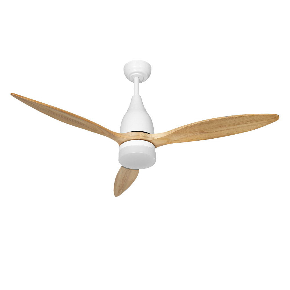 52’’ Ceiling Fan LED Light Remote Control Wooden Blades Timer 1300mm Fast shipping On sale