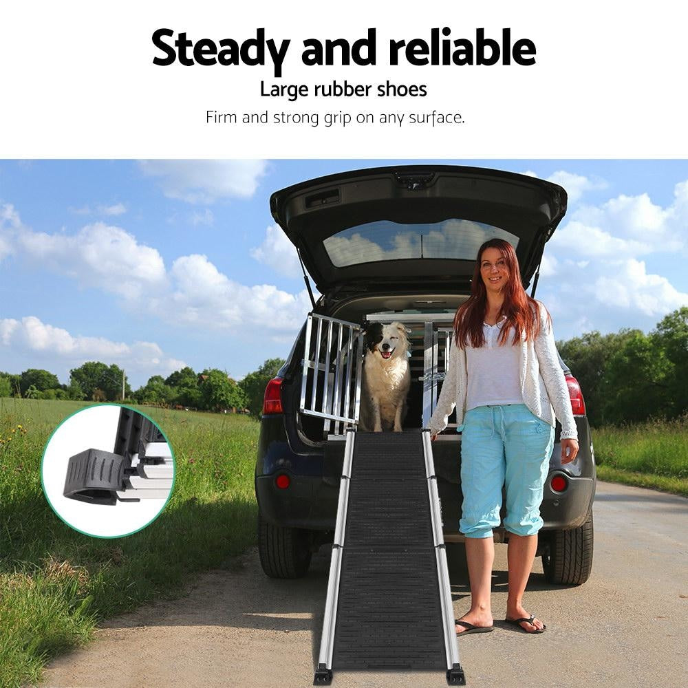 Deluxe Aluminium Foldable Pet Ramp - Black Dog Supplies Fast shipping On sale