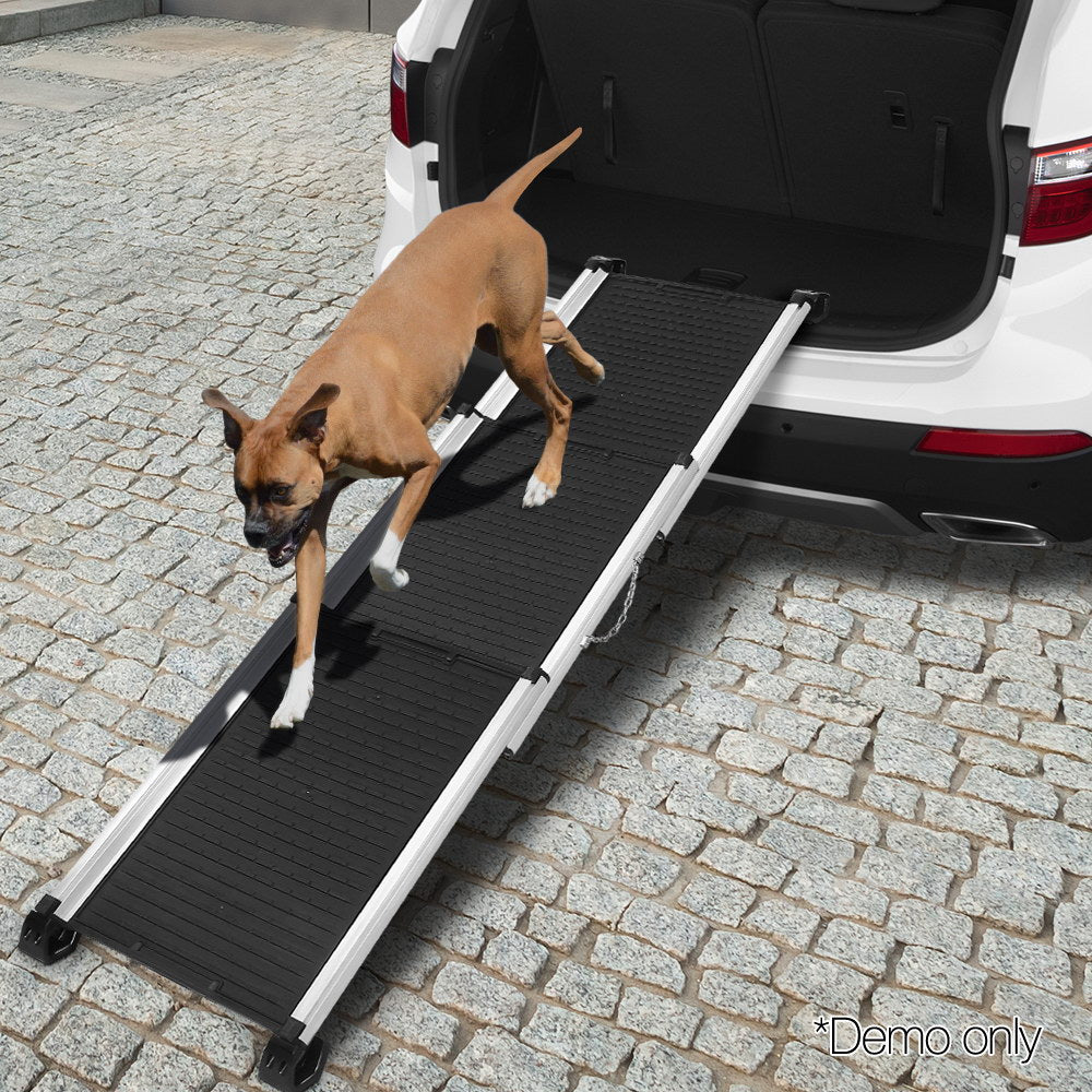 Deluxe Aluminium Foldable Pet Ramp - Black Dog Supplies Fast shipping On sale