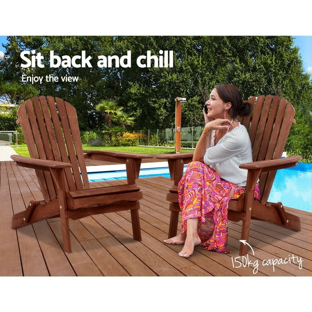 Outdoor Furniture Beach Chair Wooden Adirondack Patio Lounge Garden Fast shipping On sale