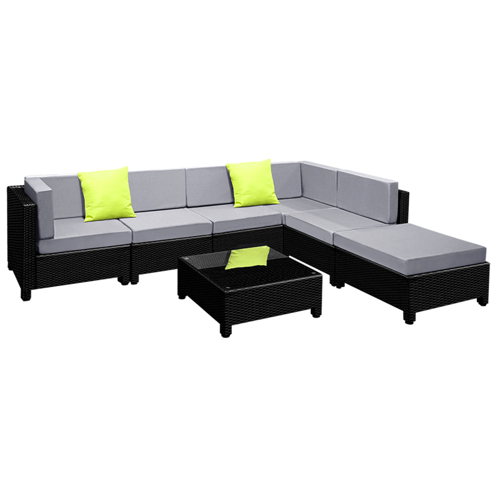7PC Sofa Set Outdoor Furniture Lounge Setting Wicker Couches Garden Patio Pool Sets Fast shipping On sale