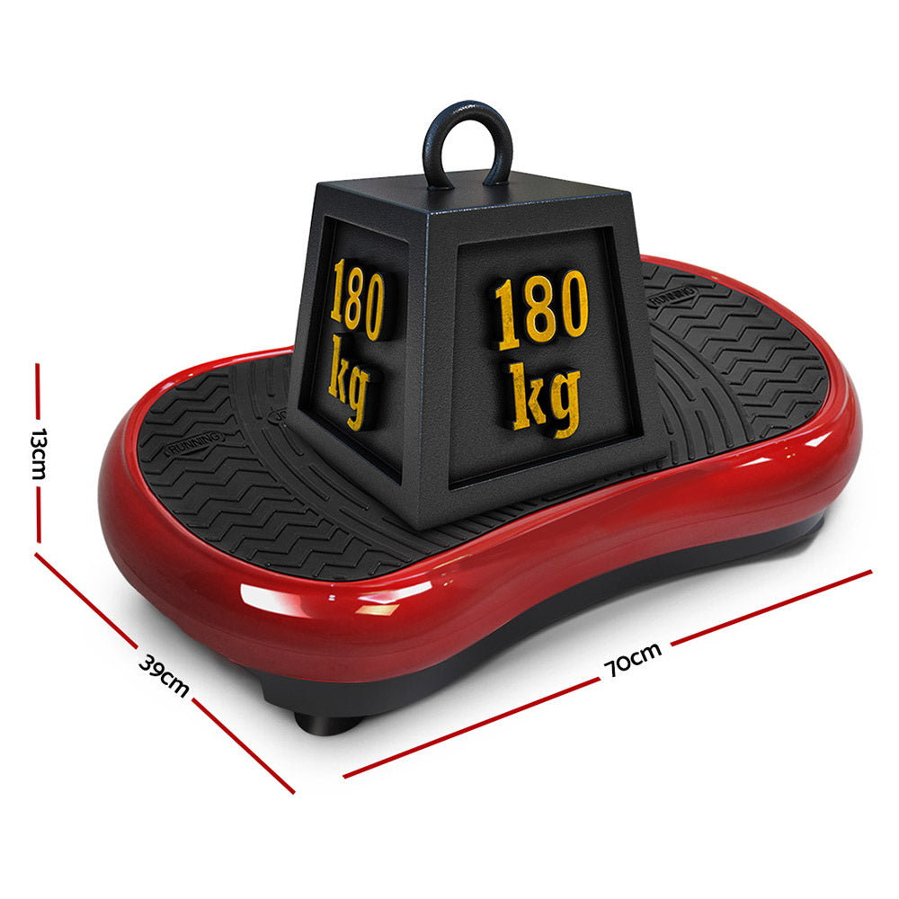 Vibration Machine Plate Platform Body Shaper Home Gym Fitness Maroon Sports & Fast shipping On sale