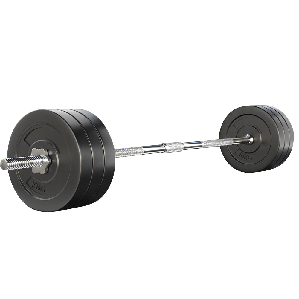 68KG Barbell Weight Set Plates Bar Bench Press Fitness Exercise Home Gym 168cm Sports & Fast shipping On sale