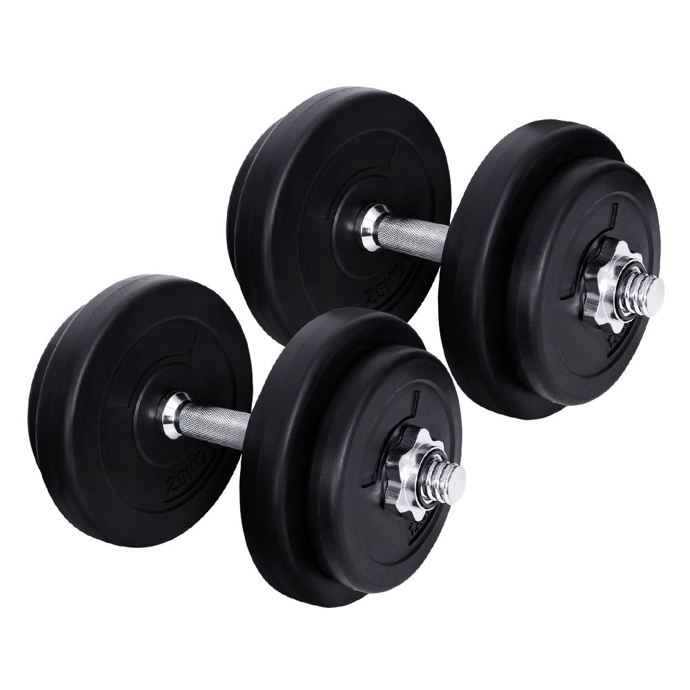 20KG Dumbbells Dumbbell Set Weight Training Plates Home Gym Fitness Exercise Sports & Fast shipping On sale