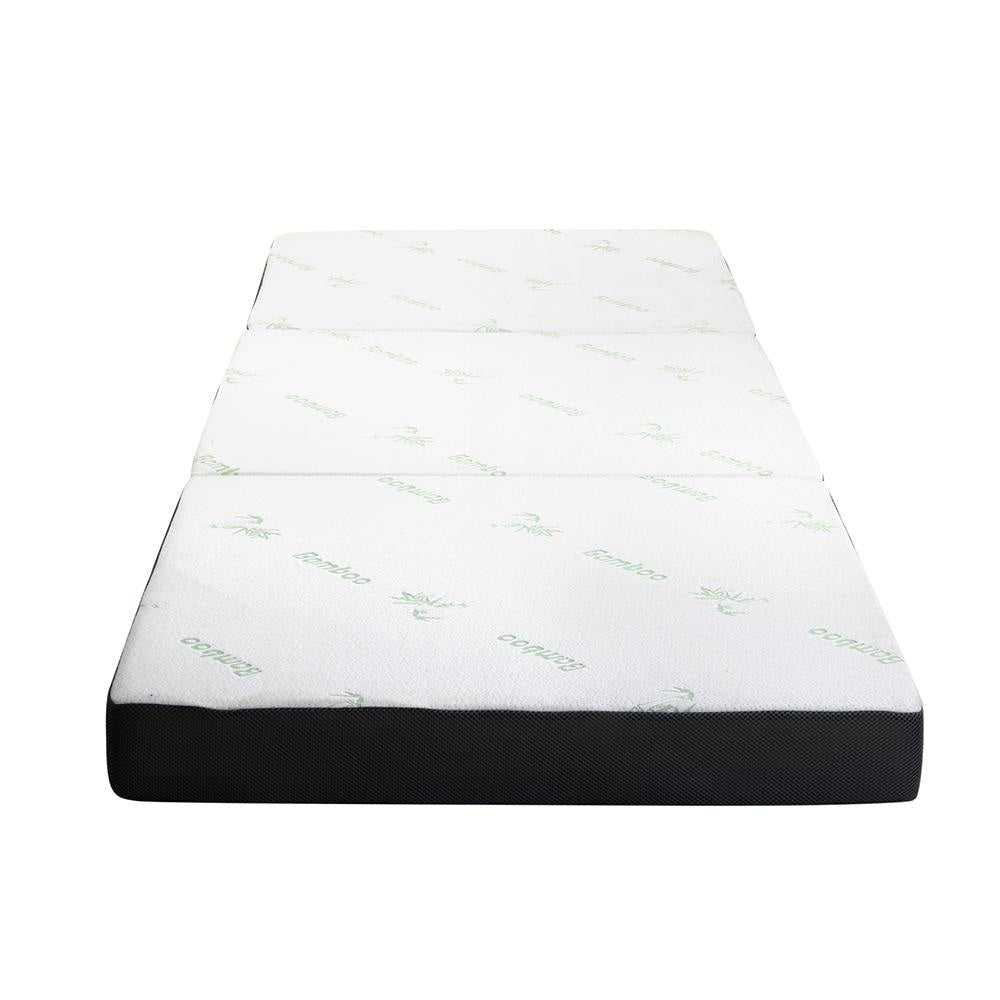 Bedding Folding Foam Portable Mattress Bamboo Fabric Fast shipping On sale