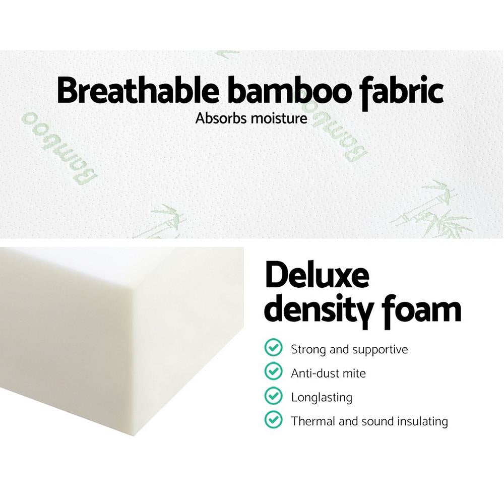 Bedding Folding Foam Portable Mattress Bamboo Fabric Fast shipping On sale