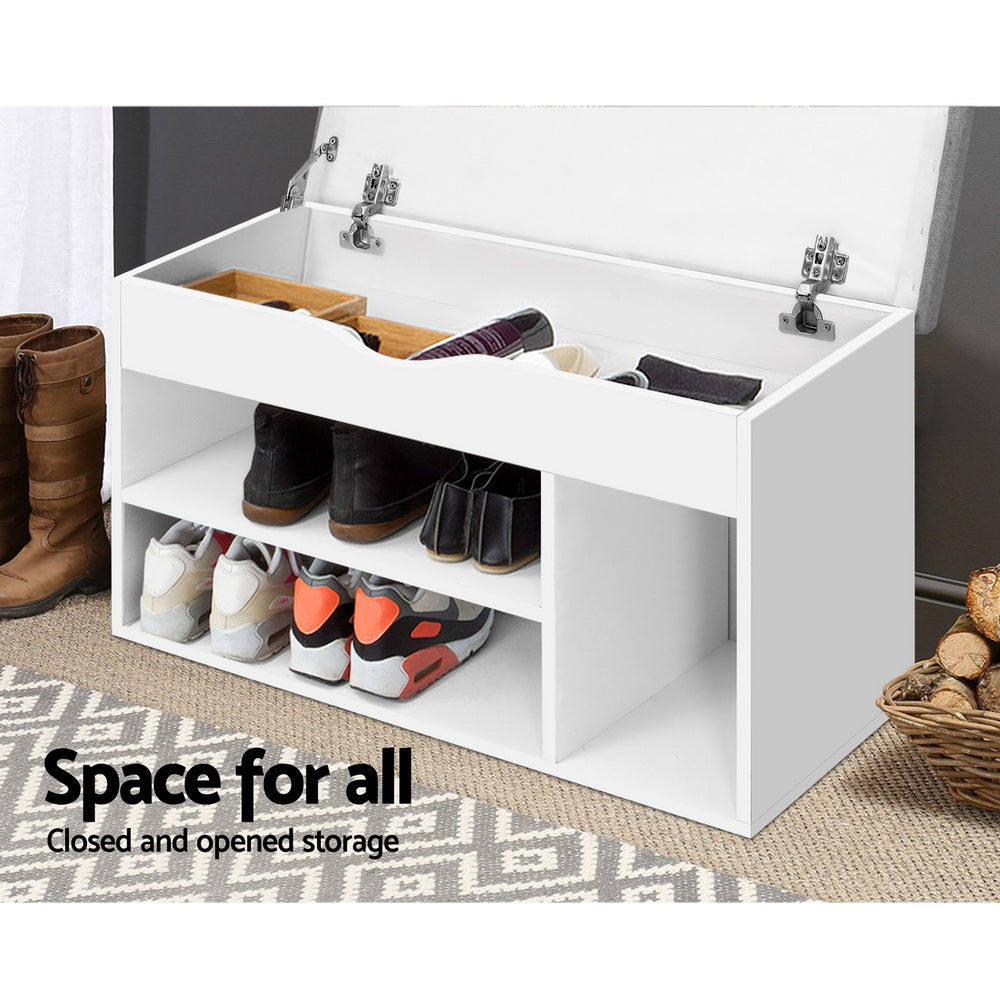Shoe Cabinet Bench Shoes Organiser Storage Rack Shelf White Cupboard Box Fast shipping On sale