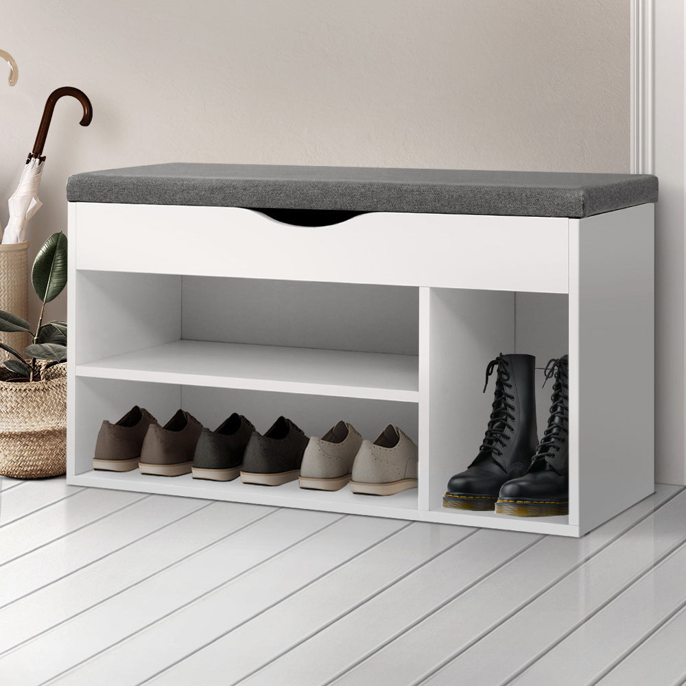 Shoe Cabinet Bench Shoes Organiser Storage Rack Shelf White Cupboard Box Fast shipping On sale
