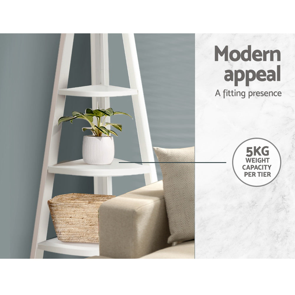 5 Tier Corner Ladder Display Shelf Home Storage Plant Stand Bookshelf Bookcase Fast shipping On sale