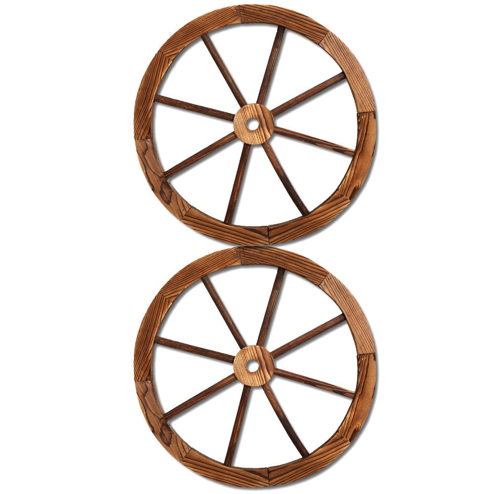 Wooden Wagon Wheel X2