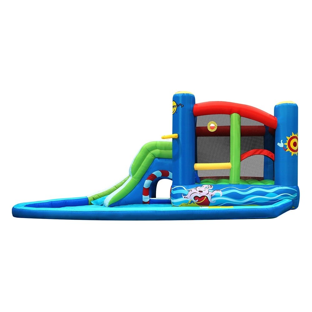 Happy Hop Inflatable Water Jumping Castle Bouncer Kid Toy Windsor Slide Splash Pool & Spa Fast shipping On sale