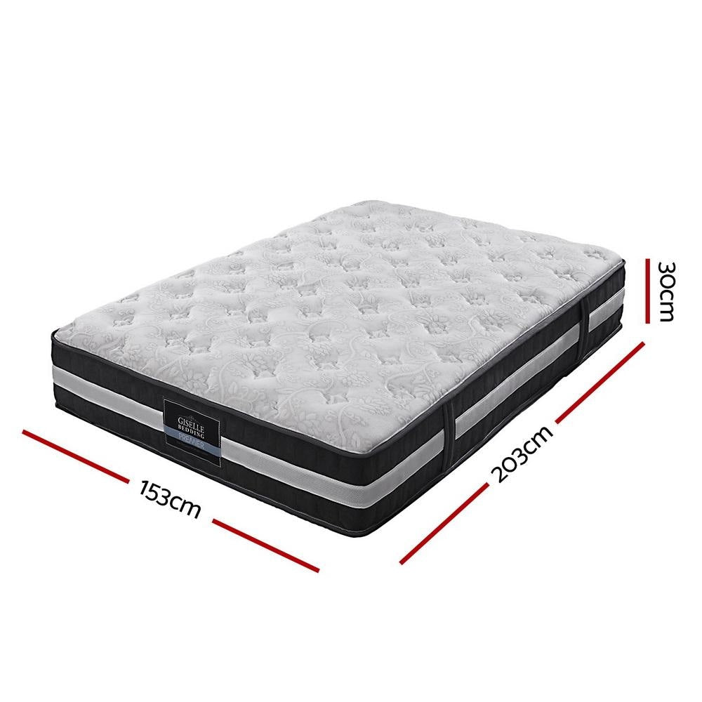 Bedding Lotus Tight Top Pocket Spring Mattress 30cm Thick – Queen