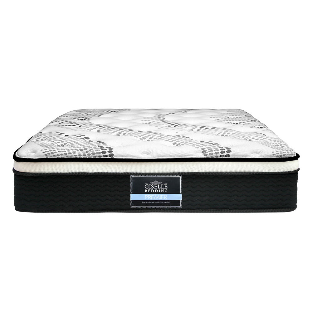 Bedding Como Euro Top Pocket Spring Mattress 32cm Thick – King Single Fast shipping On sale