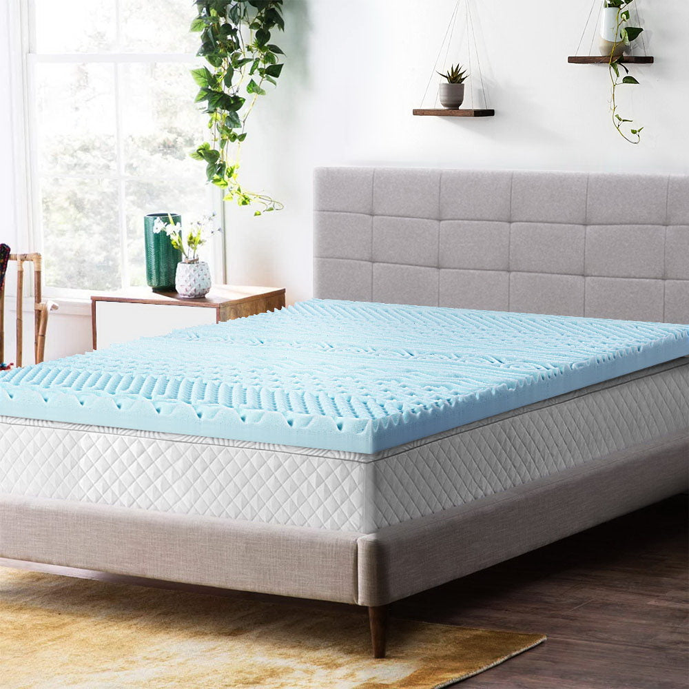 Giselle Bedding 11-zone Memory Foam Mattress Topper 8cm - Single Fast shipping On sale