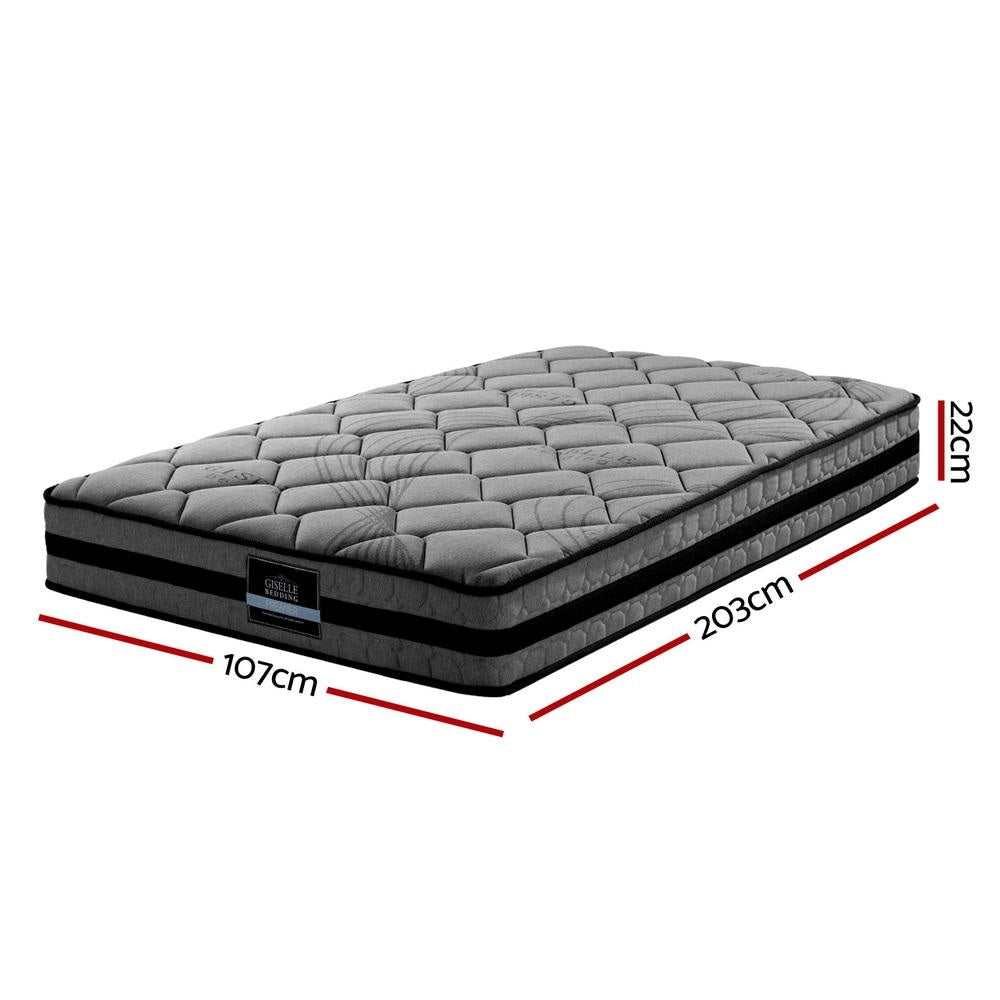 Bedding Wendell Pocket Spring Mattress 22cm Thick – King Single