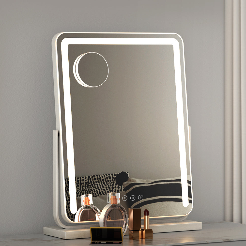 Embellir Makeup Mirror with Lights Hollywood Vanity LED Mirrors White 40X50CM Fast shipping On sale