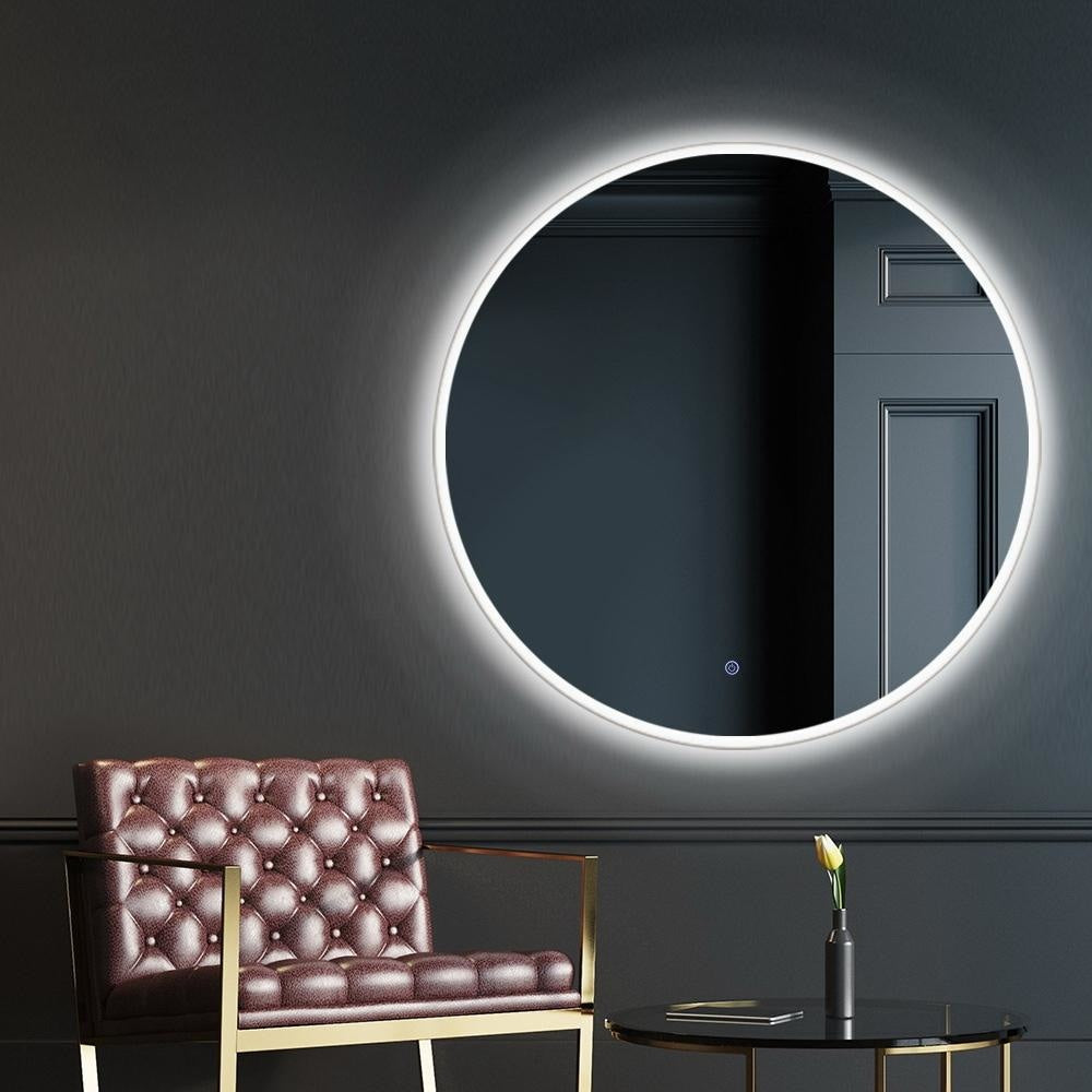 LED Wall Mirror Bathroom Light 80CM Decor Round decorative Mirrors Fast shipping On sale