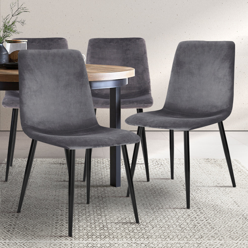 Set of 4 Modern Dining Chairs Chair Fast shipping On sale