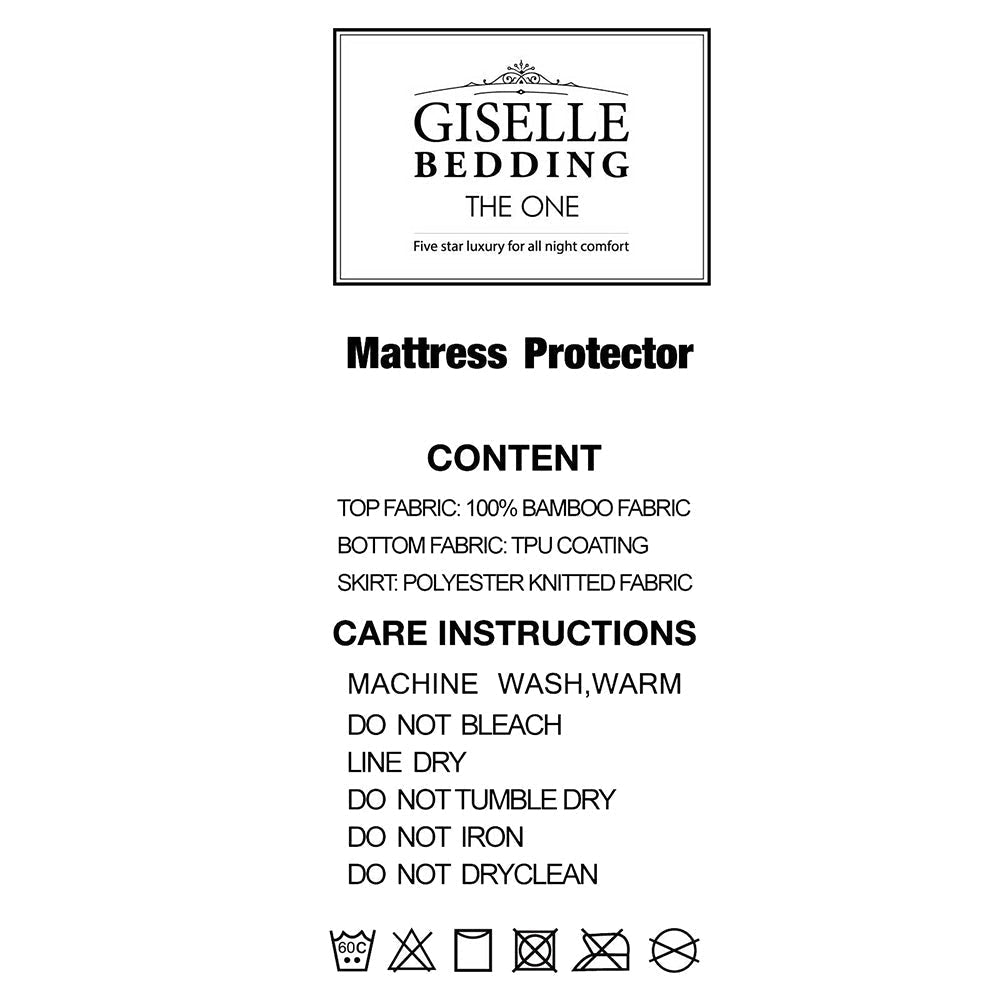 Bedding Queen Size Waterproof Bamboo Mattress Protector Fast shipping On sale