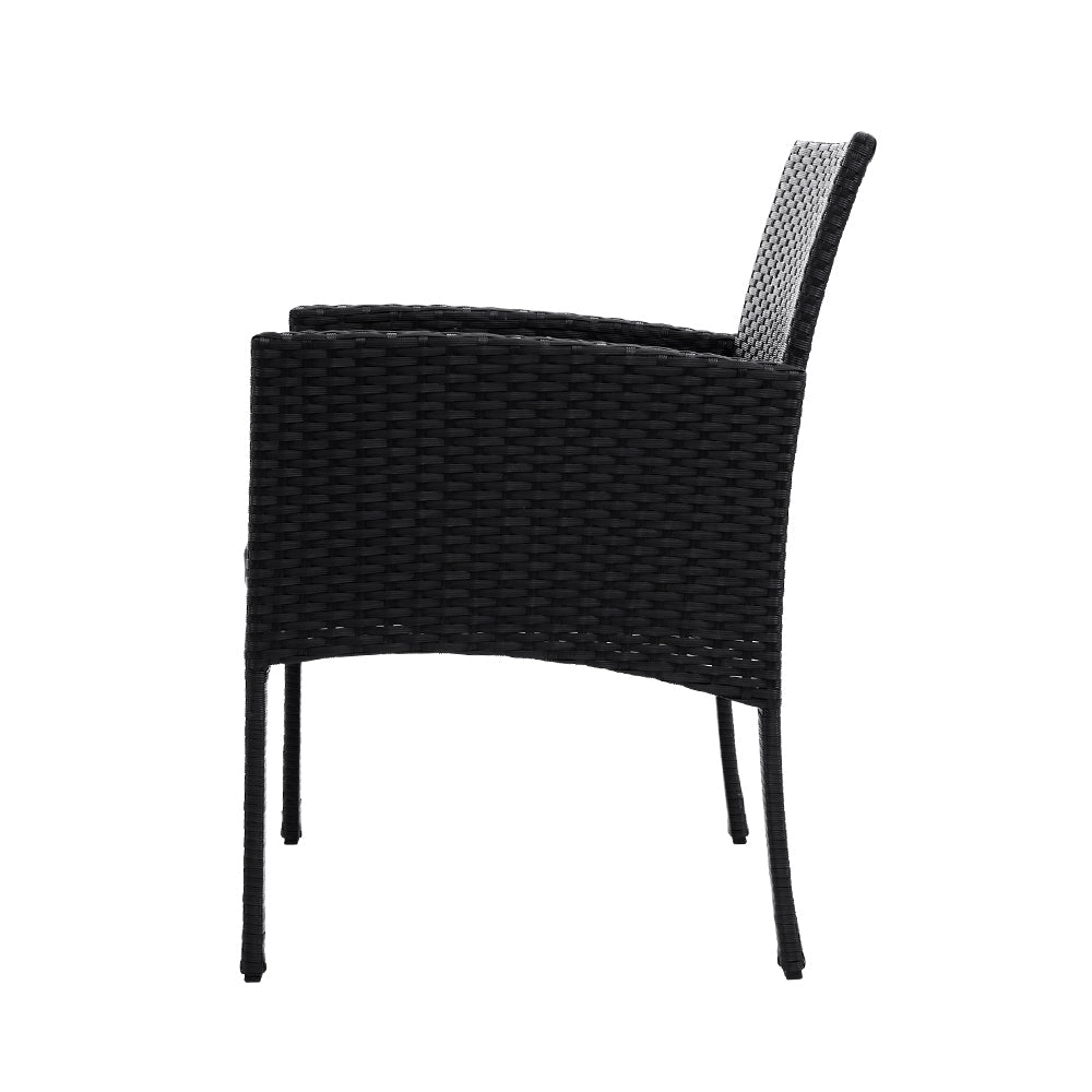 Outdoor Bistro Chairs Patio Furniture Dining Chair Wicker Garden Cushion Tea Coffee Cafe Bar Set Sets Fast shipping On sale