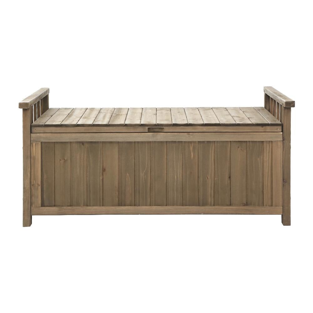 Outdoor Storage Box Wooden Garden Bench Chest Toy Tool Sheds Furniture Fast shipping On sale