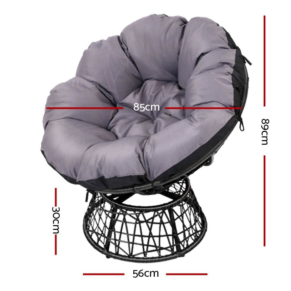 Papasan Chair - Black